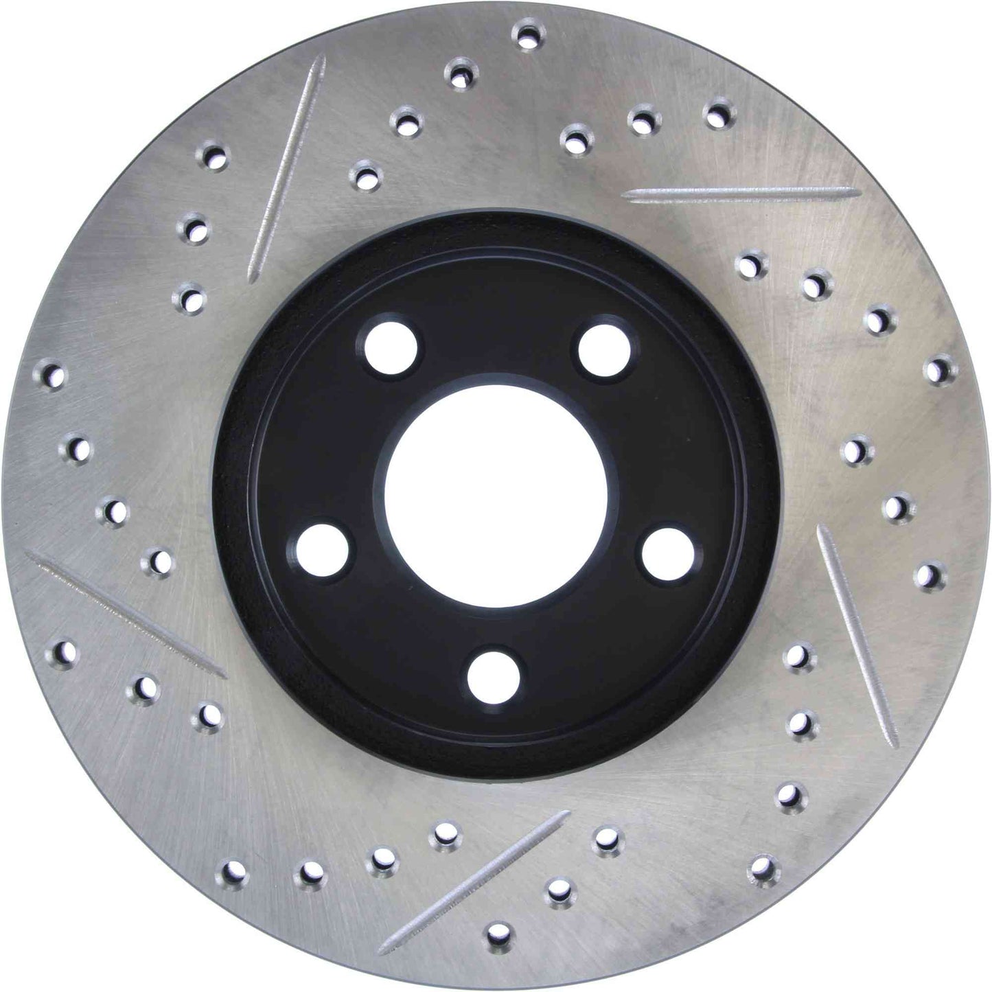 StopTech Sport Drilled/Slotted Brake Rotor; Front Left