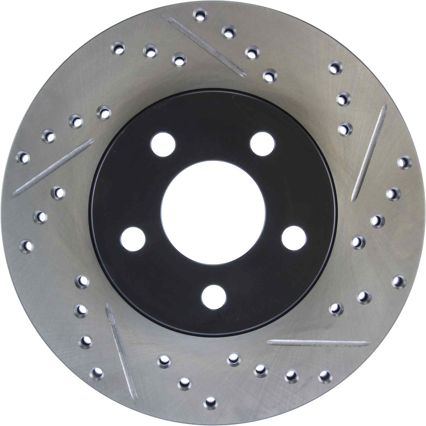 StopTech Sport Drilled/Slotted Brake Rotor; Front Left