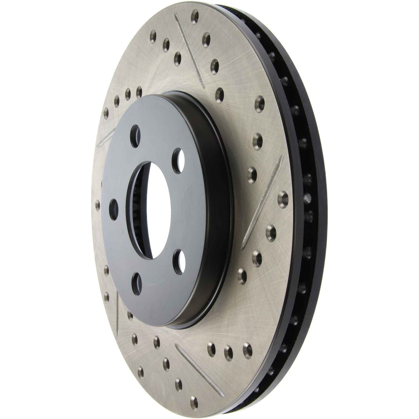 StopTech Sport Drilled/Slotted Brake Rotor; Front Left