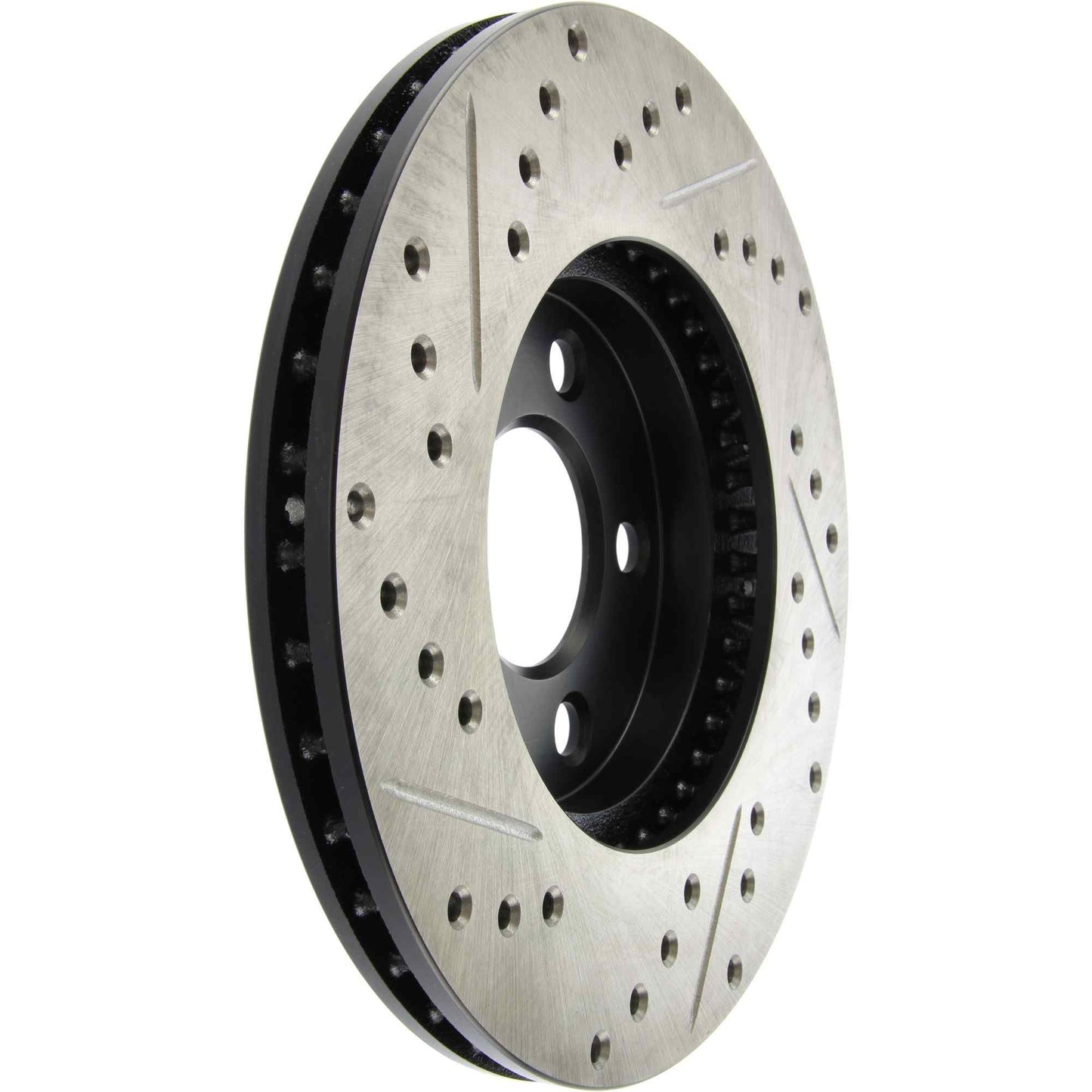 StopTech Sport Drilled/Slotted Brake Rotor; Front Left