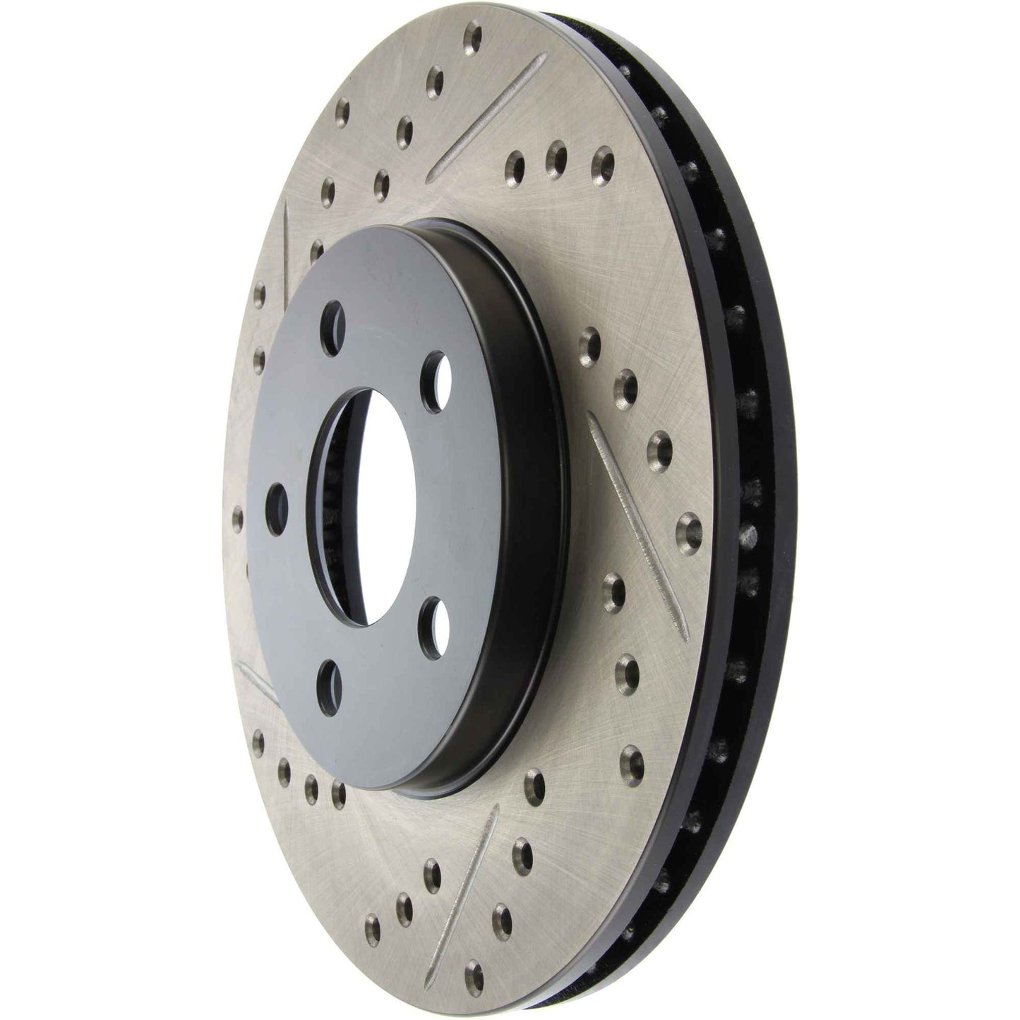 StopTech Sport Drilled/Slotted Brake Rotor; Front Right