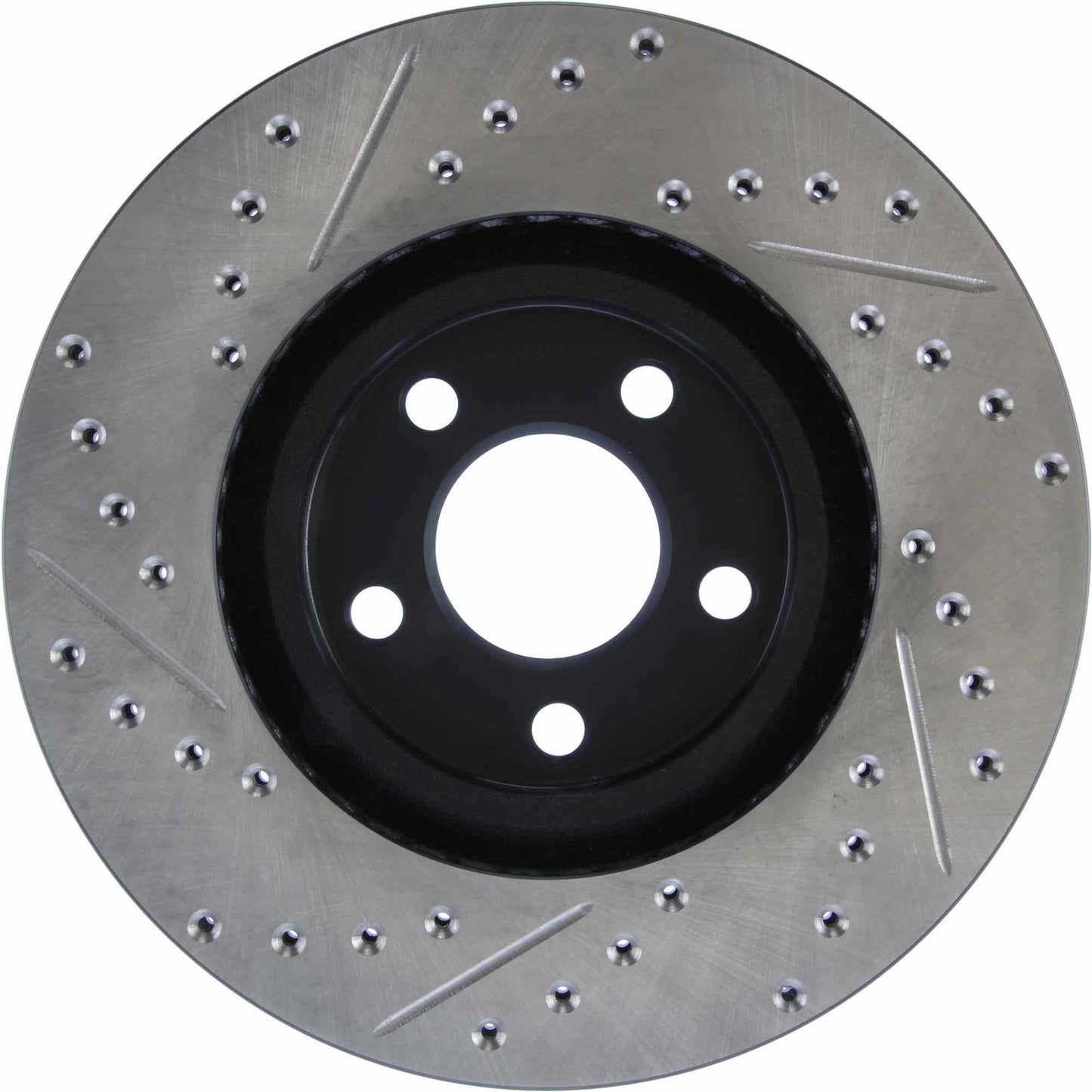 StopTech Sport Drilled/Slotted Brake Rotor; Front Left