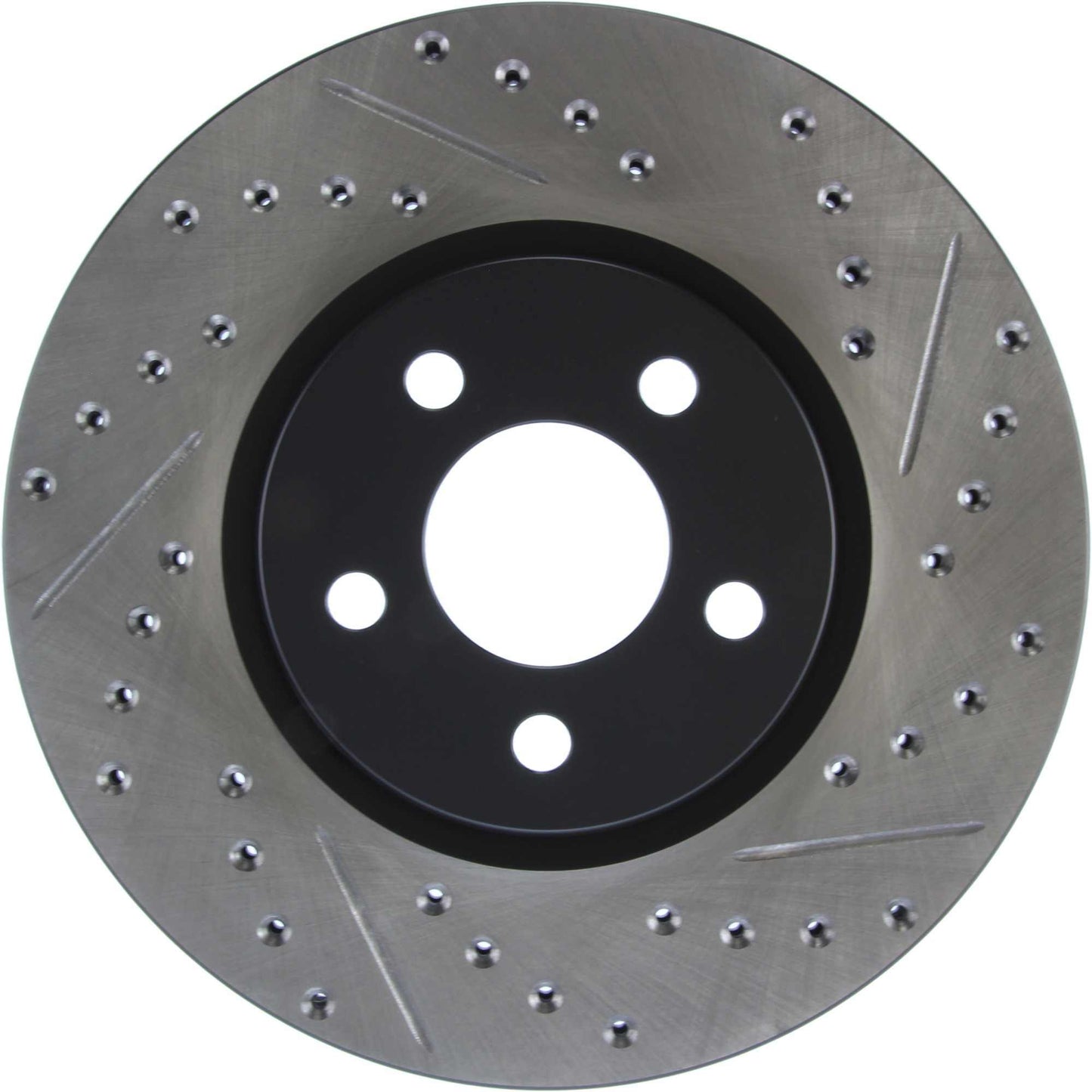 StopTech Sport Drilled/Slotted Brake Rotor; Front Left