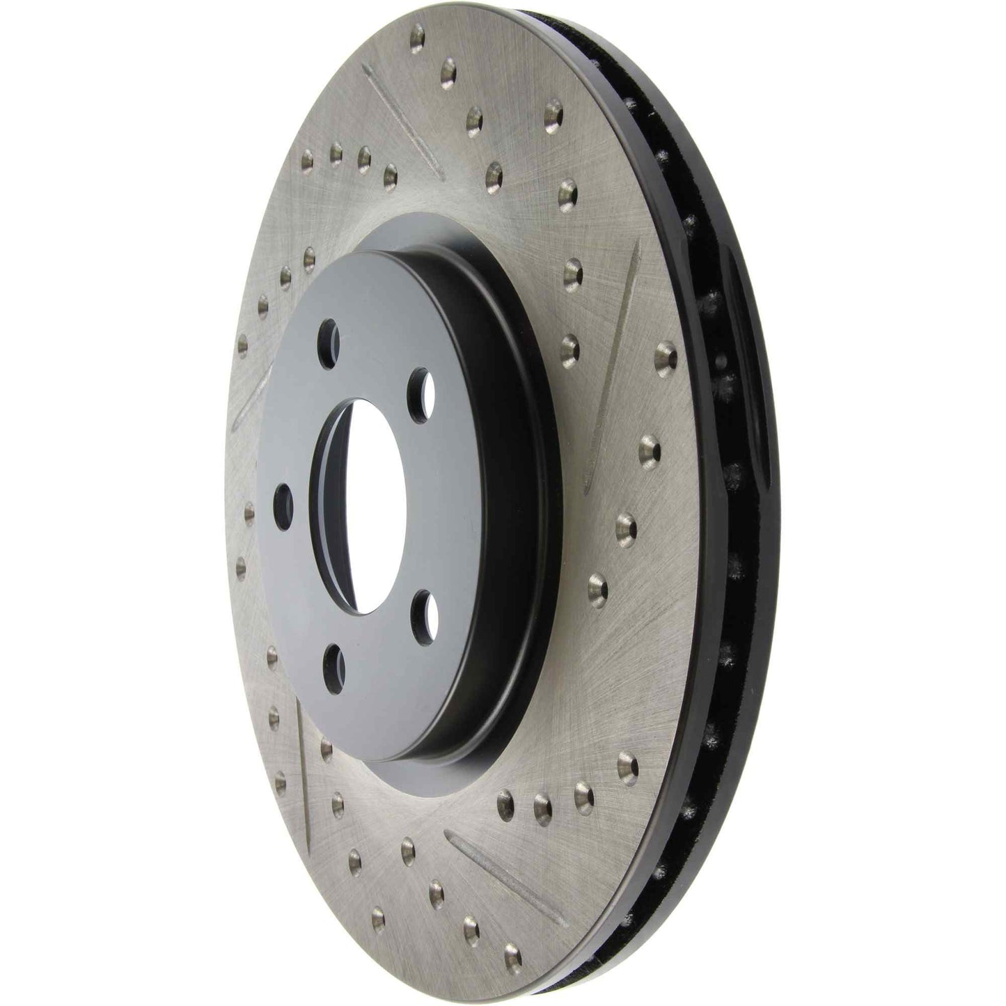 StopTech Sport Drilled/Slotted Brake Rotor; Front Left