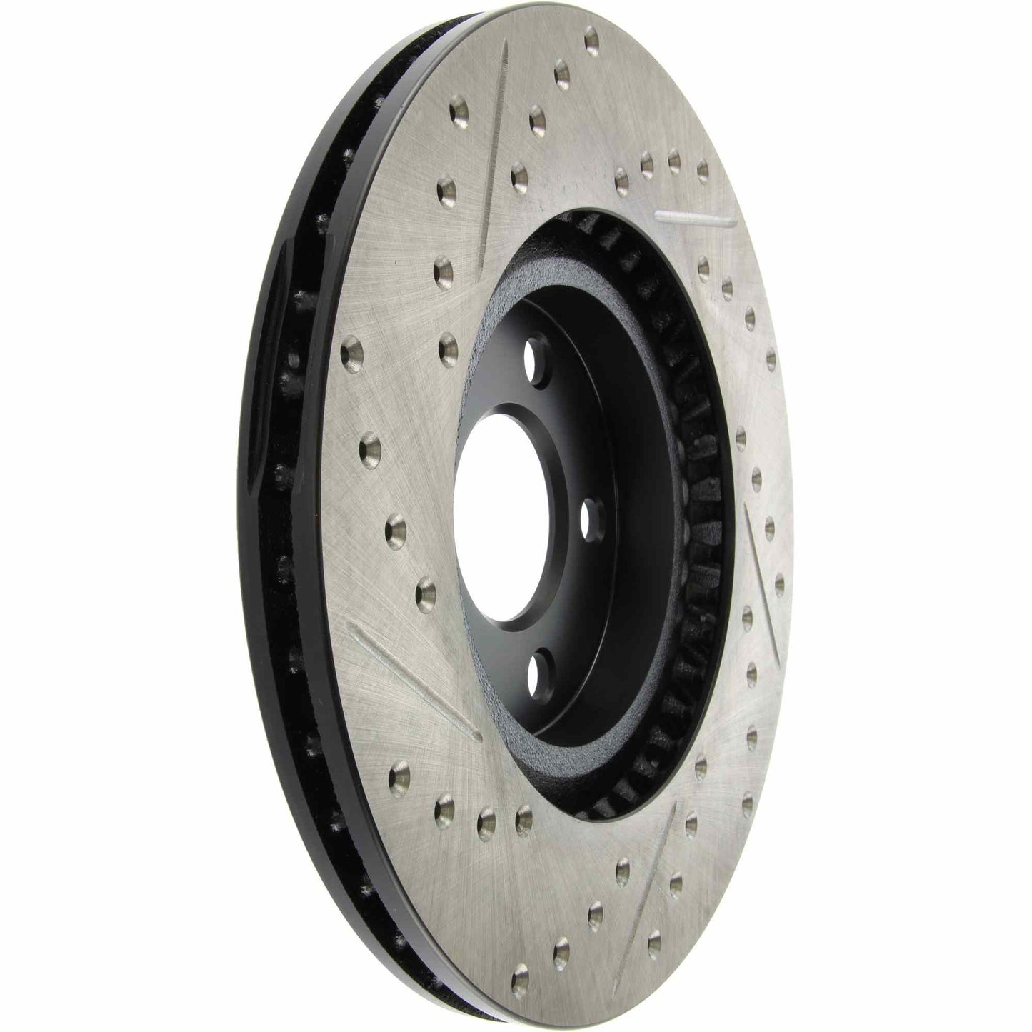 StopTech Sport Drilled/Slotted Brake Rotor; Front Left