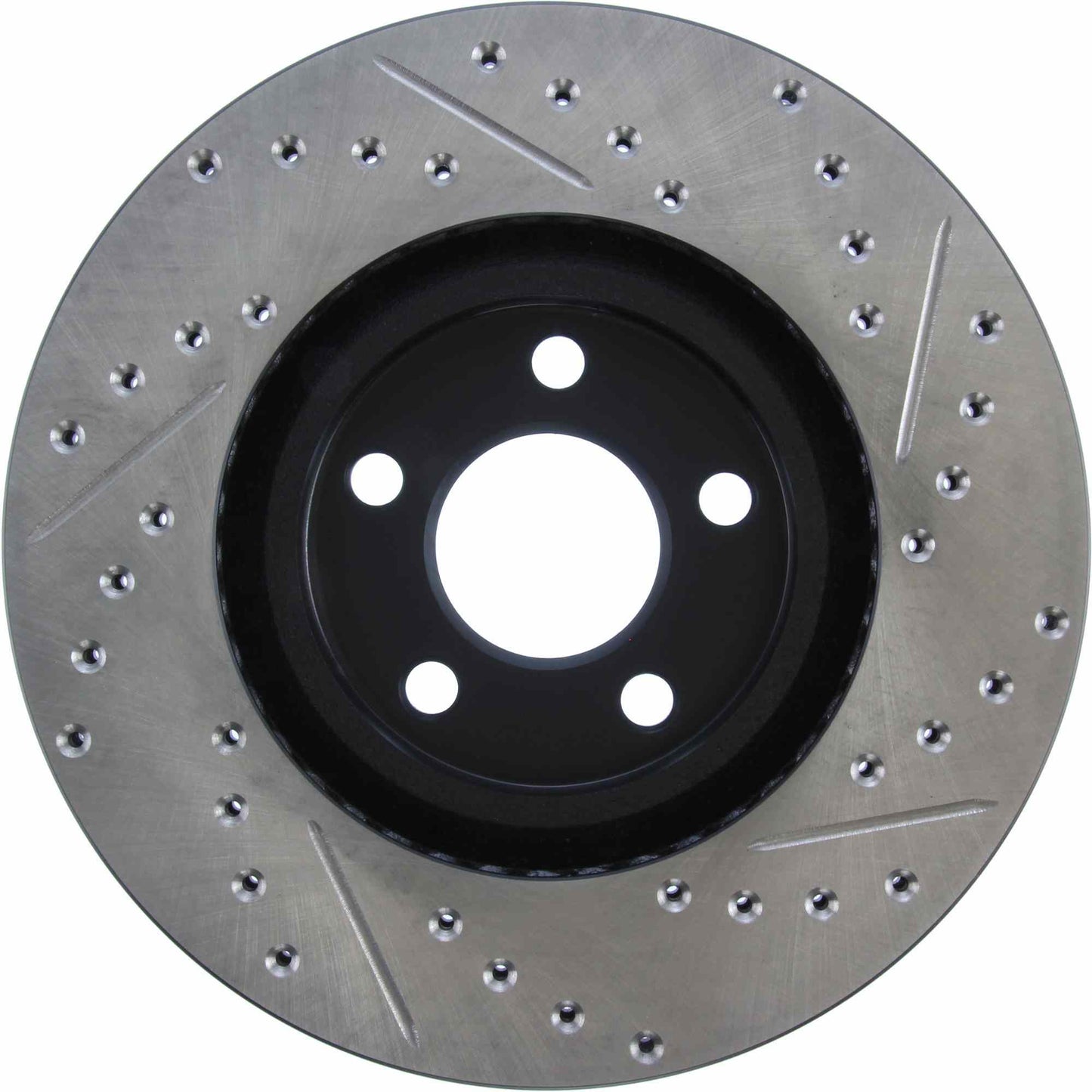 StopTech Sport Drilled/Slotted Brake Rotor; Front Right