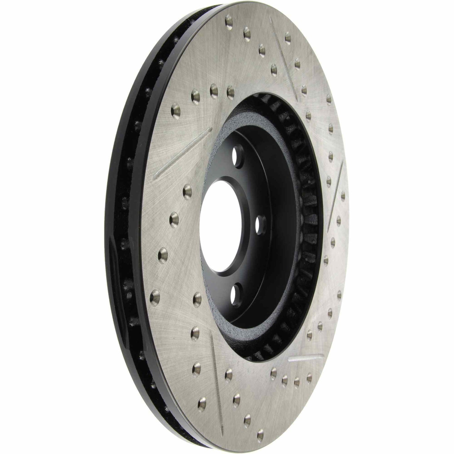 StopTech Sport Drilled/Slotted Brake Rotor; Front Right