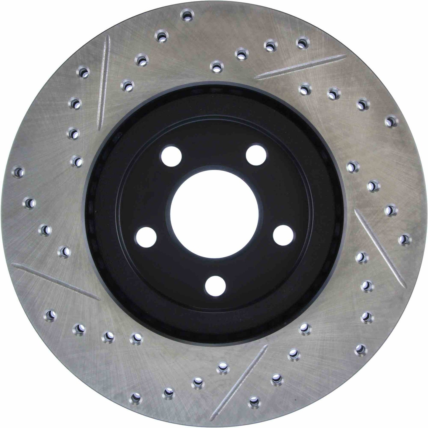 StopTech 03-09 Chrysler PTCruiser Tur / 03-05 Dodge Neon SRT-4 Front Left Slotted & Drilled Rotor 127.63053L