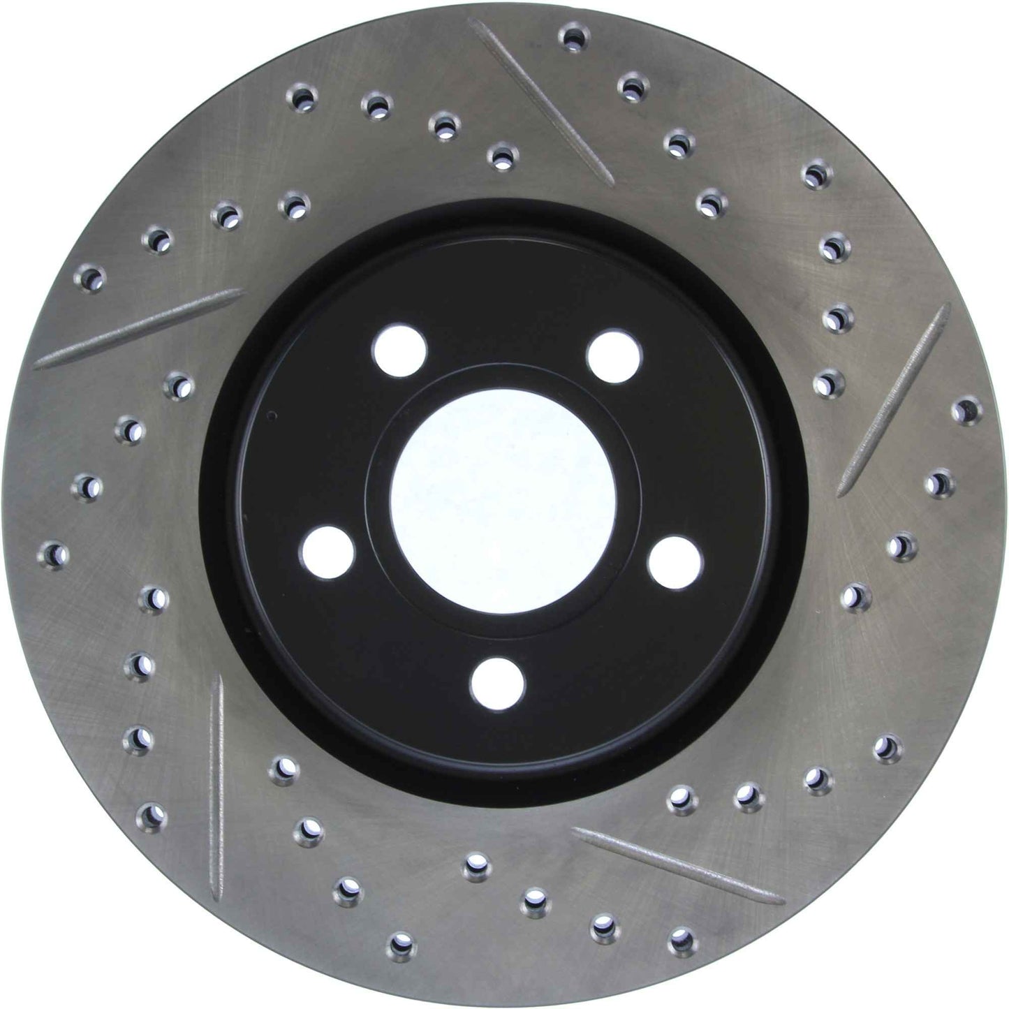 StopTech 03-09 Chrysler PTCruiser Tur / 03-05 Dodge Neon SRT-4 Front Left Slotted & Drilled Rotor 127.63053L