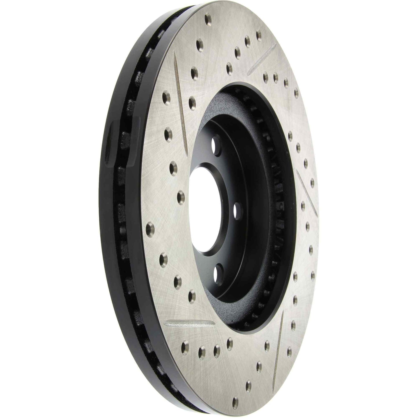 StopTech 03-09 Chrysler PTCruiser Tur / 03-05 Dodge Neon SRT-4 Front Left Slotted & Drilled Rotor 127.63053L