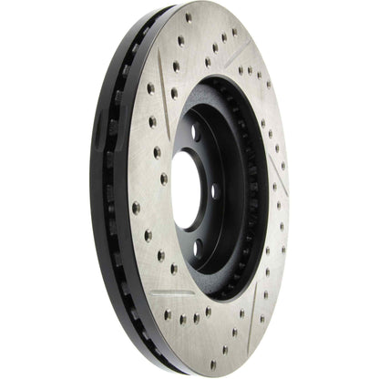 StopTech 03-09 Chrysler PTCruiser Tur / 03-05 Dodge Neon SRT-4 Front Left Slotted & Drilled Rotor 127.63053L