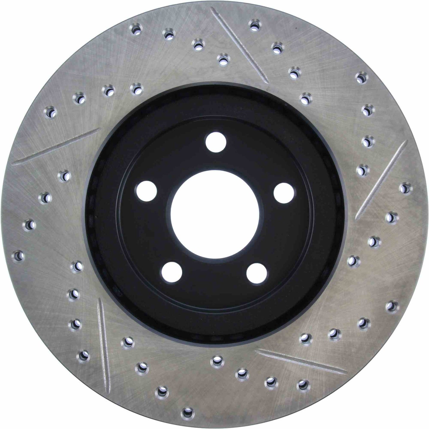 StopTech Sport Drilled/Slotted Brake Rotor; Front Right