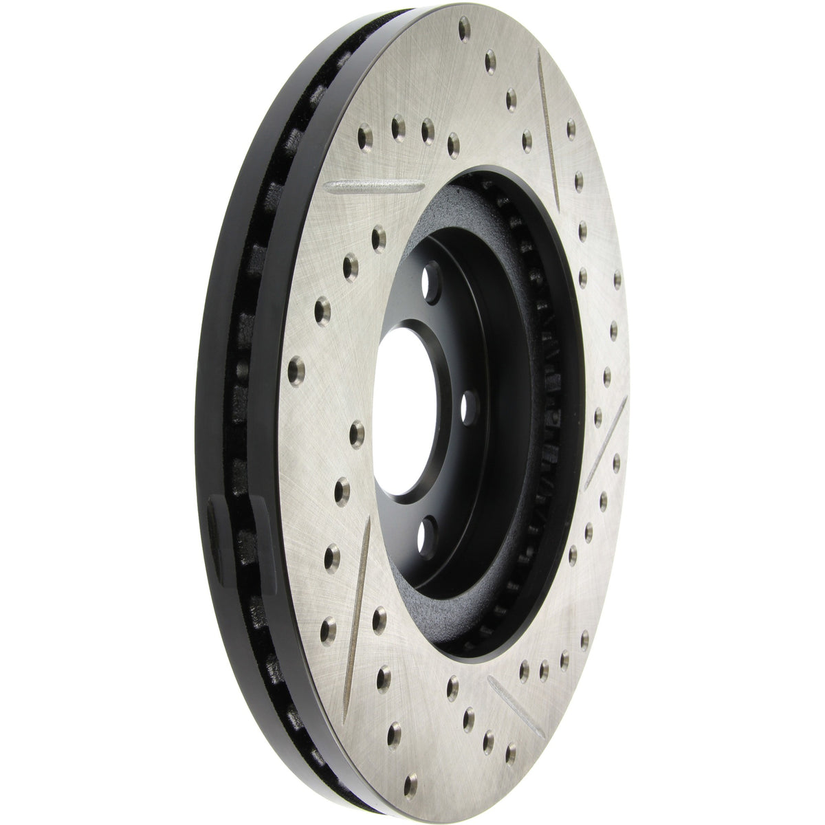 StopTech Sport Drilled/Slotted Brake Rotor; Front Right