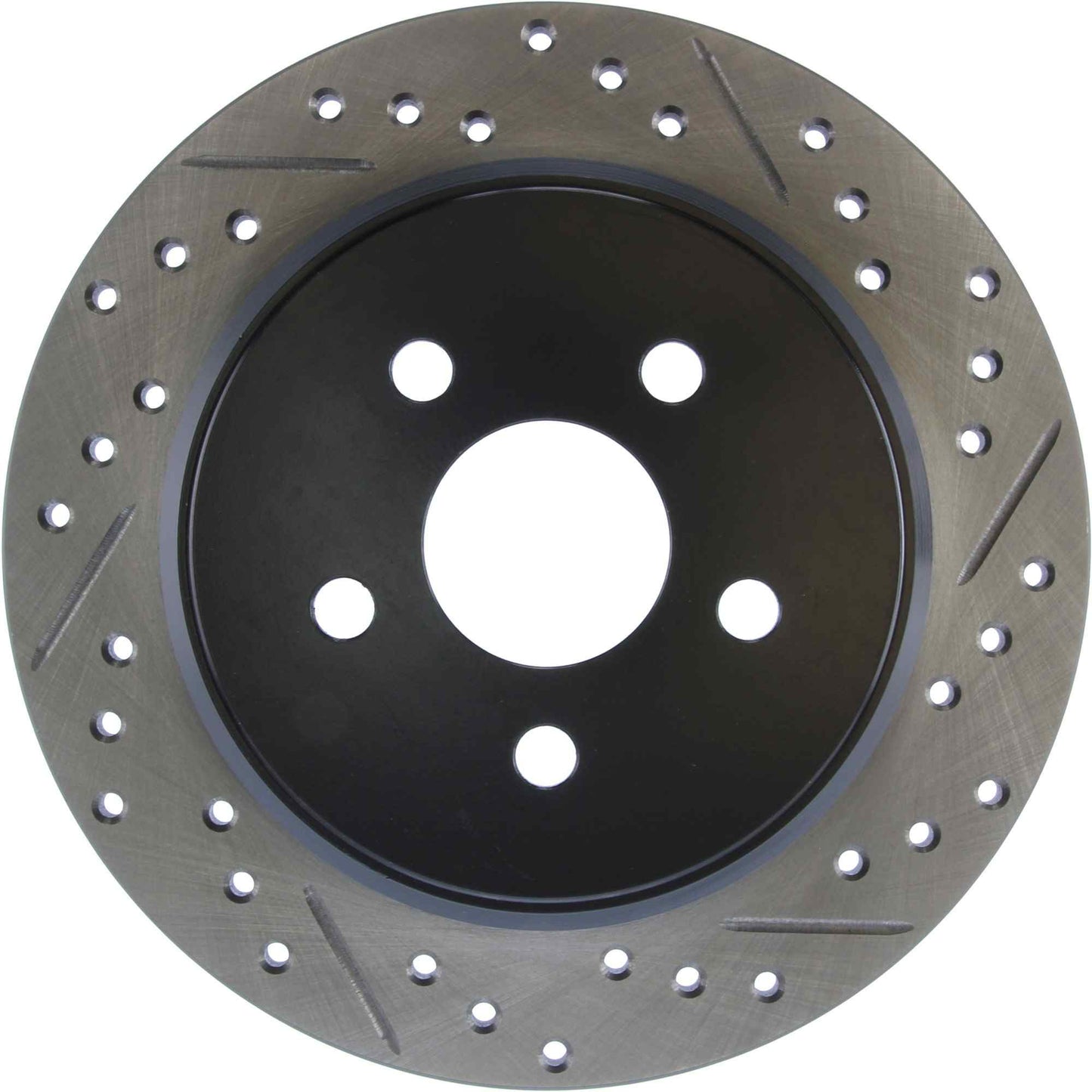 StopTech Sport Drilled/Slotted Brake Rotor; Rear Left