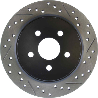 StopTech Sport Drilled/Slotted Brake Rotor; Rear Left