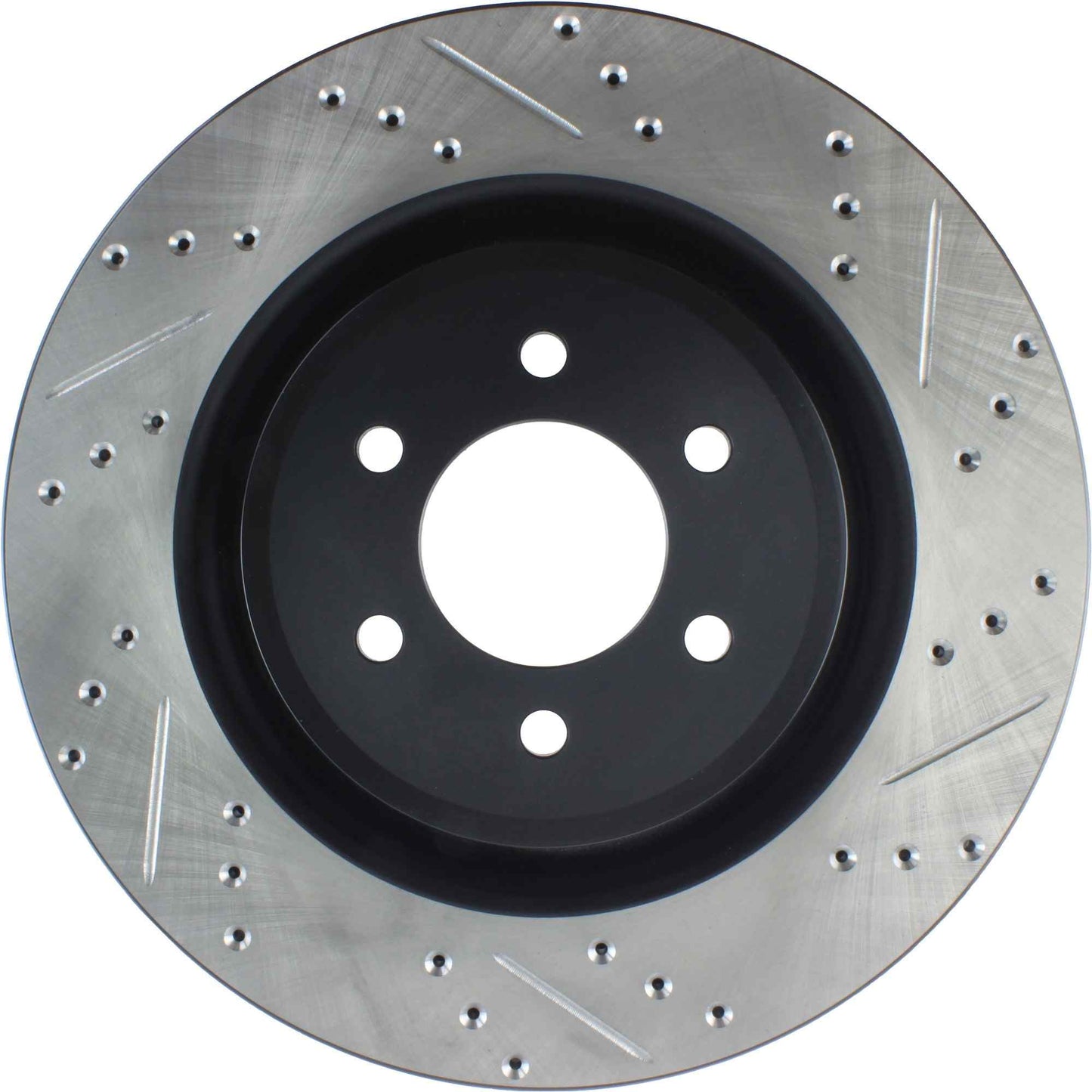 StopTech Sport Drilled/Slotted Brake Rotor; Front Left