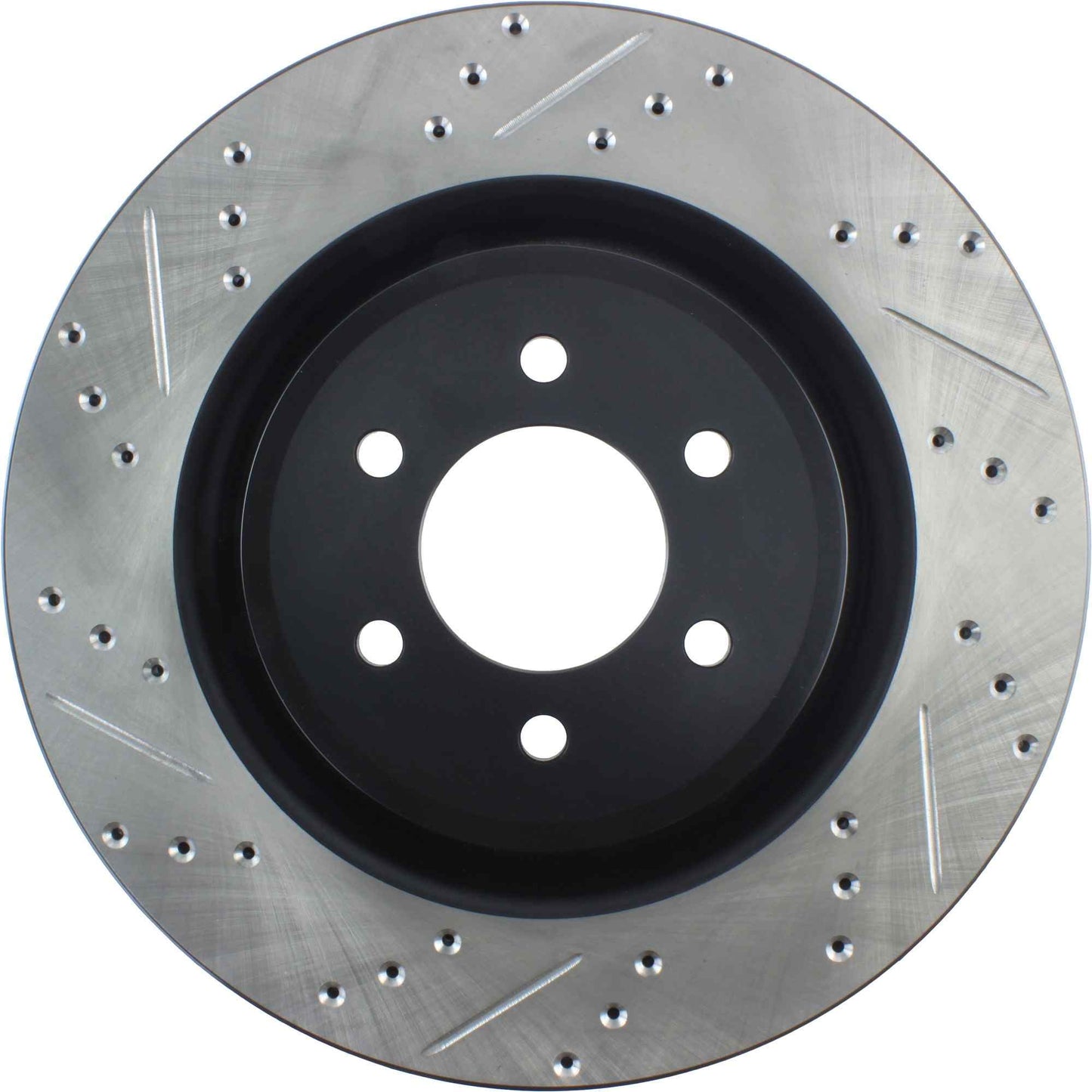 StopTech Sport Drilled/Slotted Brake Rotor; Front Right
