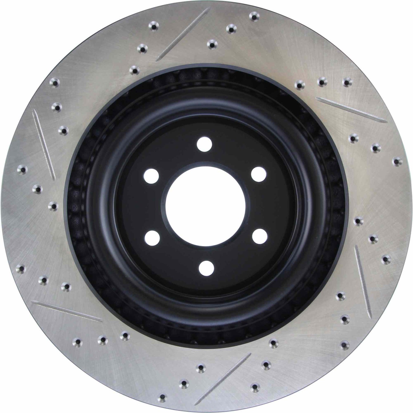 StopTech Sport Drilled/Slotted Brake Rotor; Rear Left