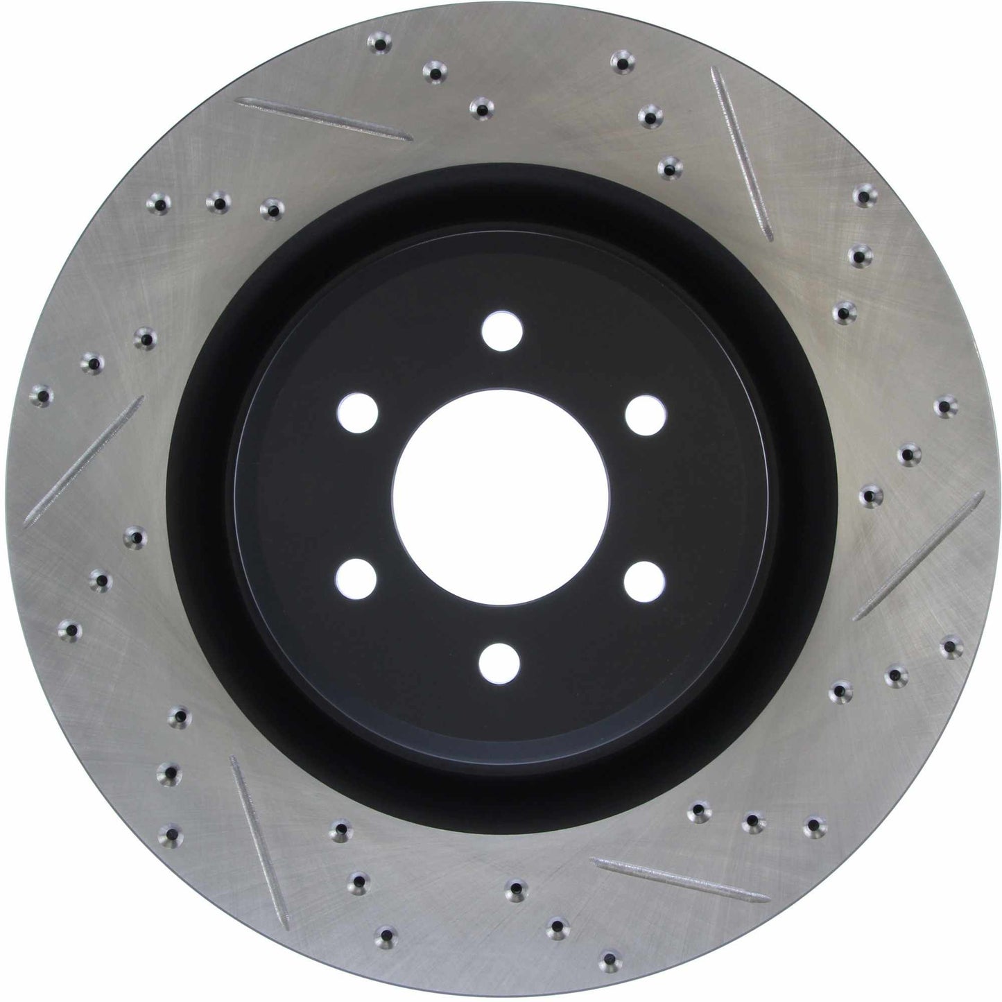 StopTech Sport Drilled/Slotted Brake Rotor; Rear Left