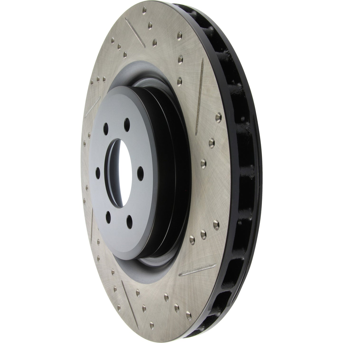 StopTech Sport Drilled/Slotted Brake Rotor; Rear Left