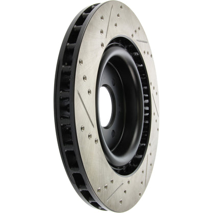StopTech Sport Drilled/Slotted Brake Rotor; Rear Left