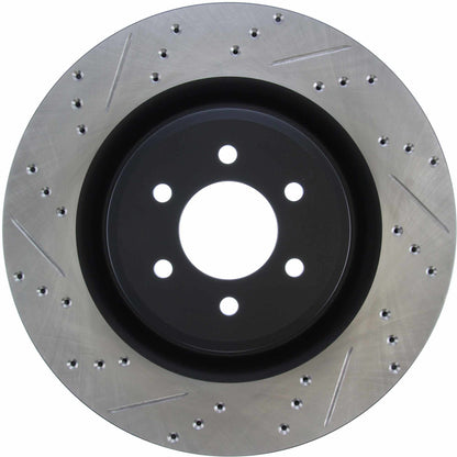 StopTech Sport Drilled/Slotted Brake Rotor; Rear Right