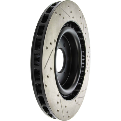 StopTech Sport Drilled/Slotted Brake Rotor; Rear Right