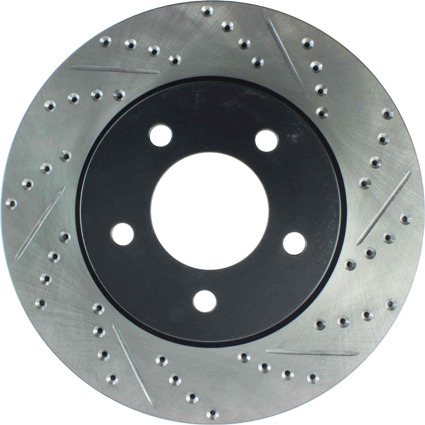 StopTech Sport Drilled/Slotted Brake Rotor; Front Left