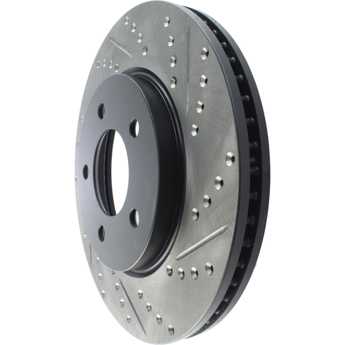 StopTech Sport Drilled/Slotted Brake Rotor; Front Left