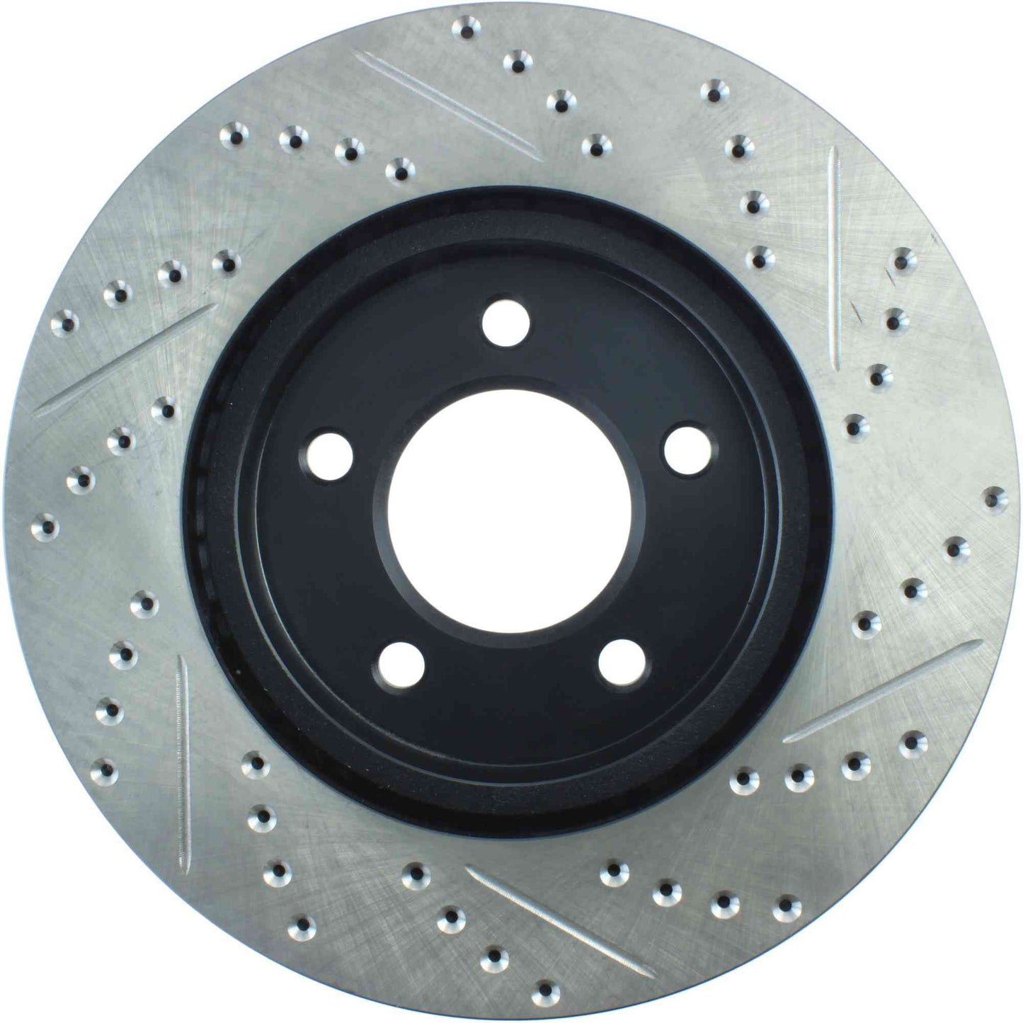 StopTech Sport Drilled/Slotted Brake Rotor; Front Right