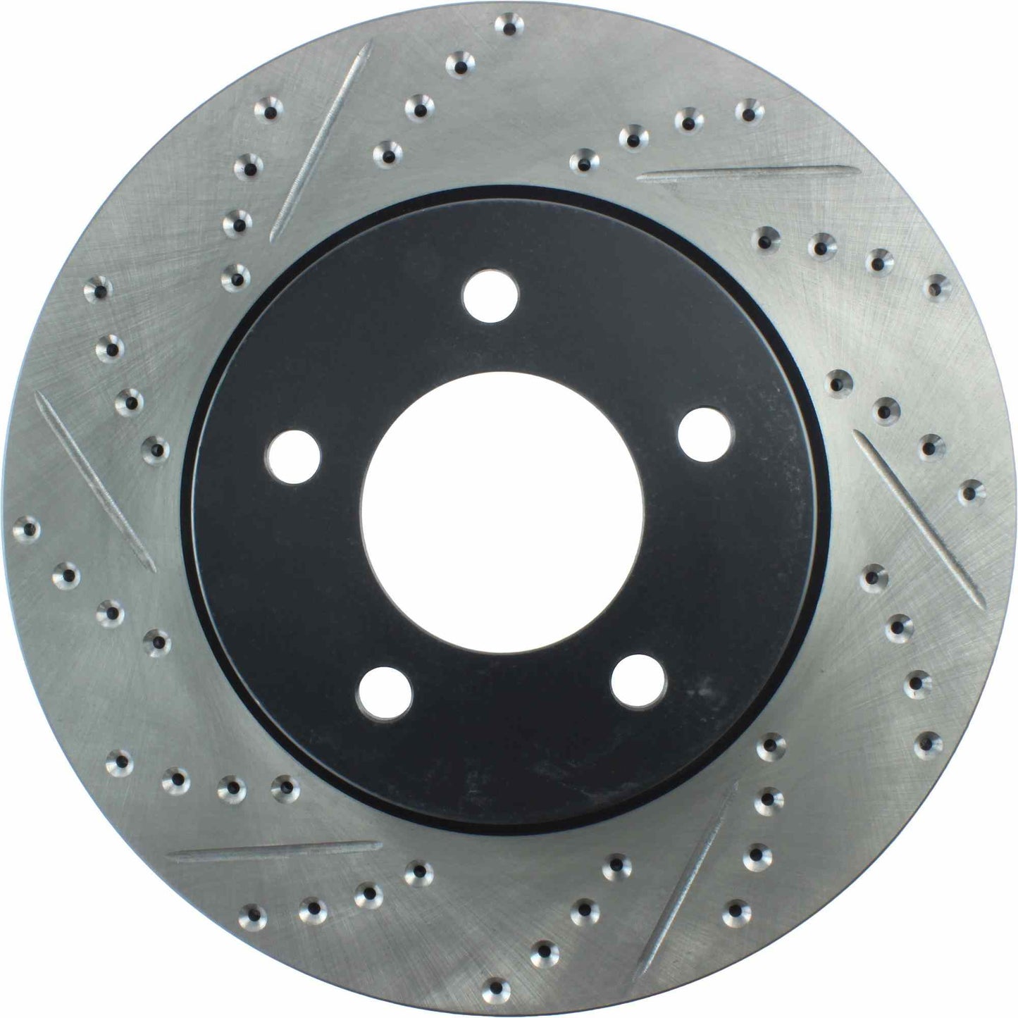 StopTech Sport Drilled/Slotted Brake Rotor; Front Right
