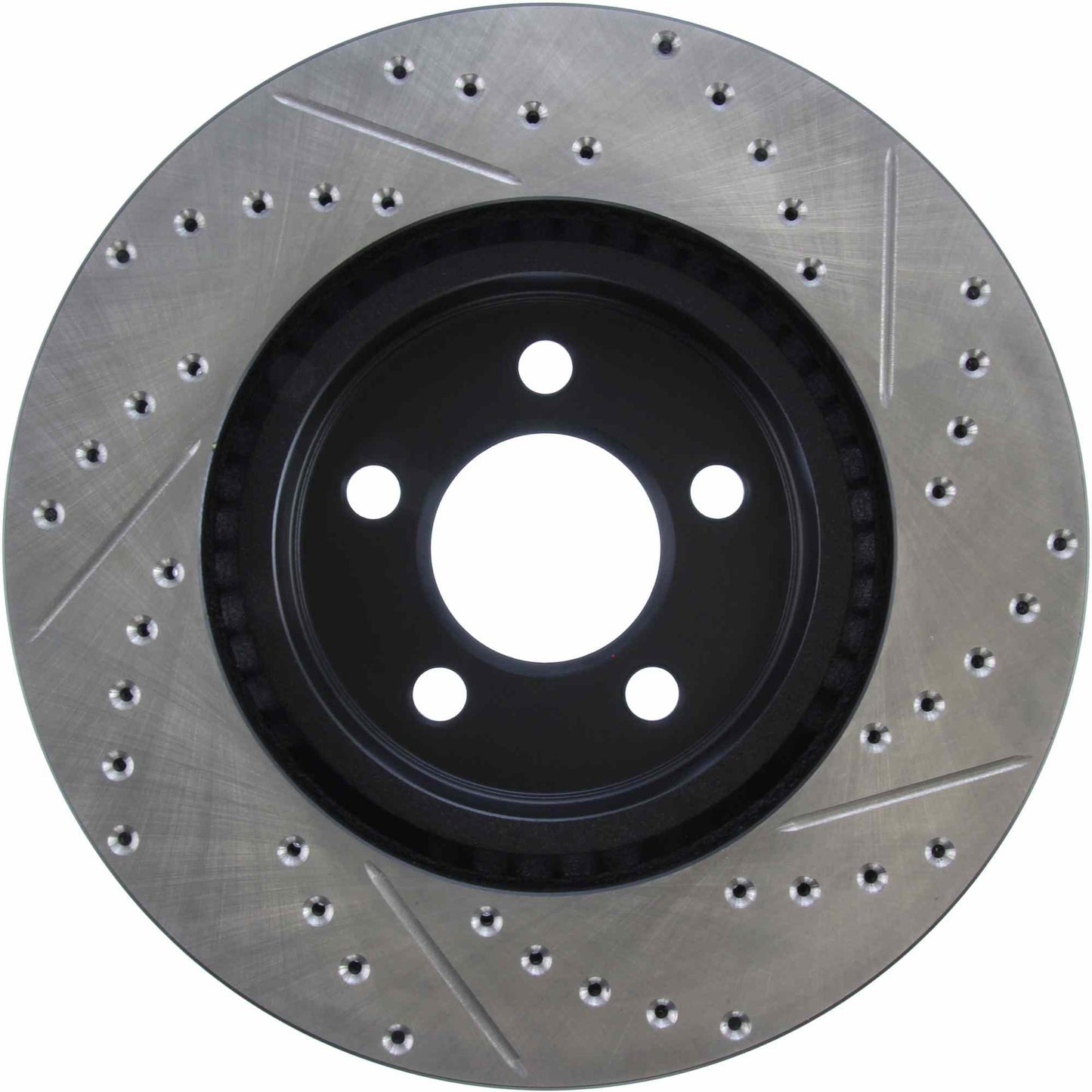 StopTech Sport Drilled/Slotted Brake Rotor; Front Right