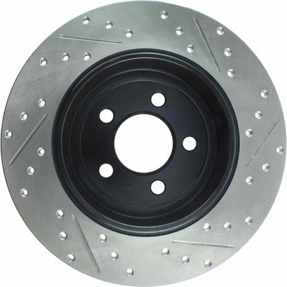 StopTech Sport Cryo Drilled/Slotted Brake Rotor; Rear Right