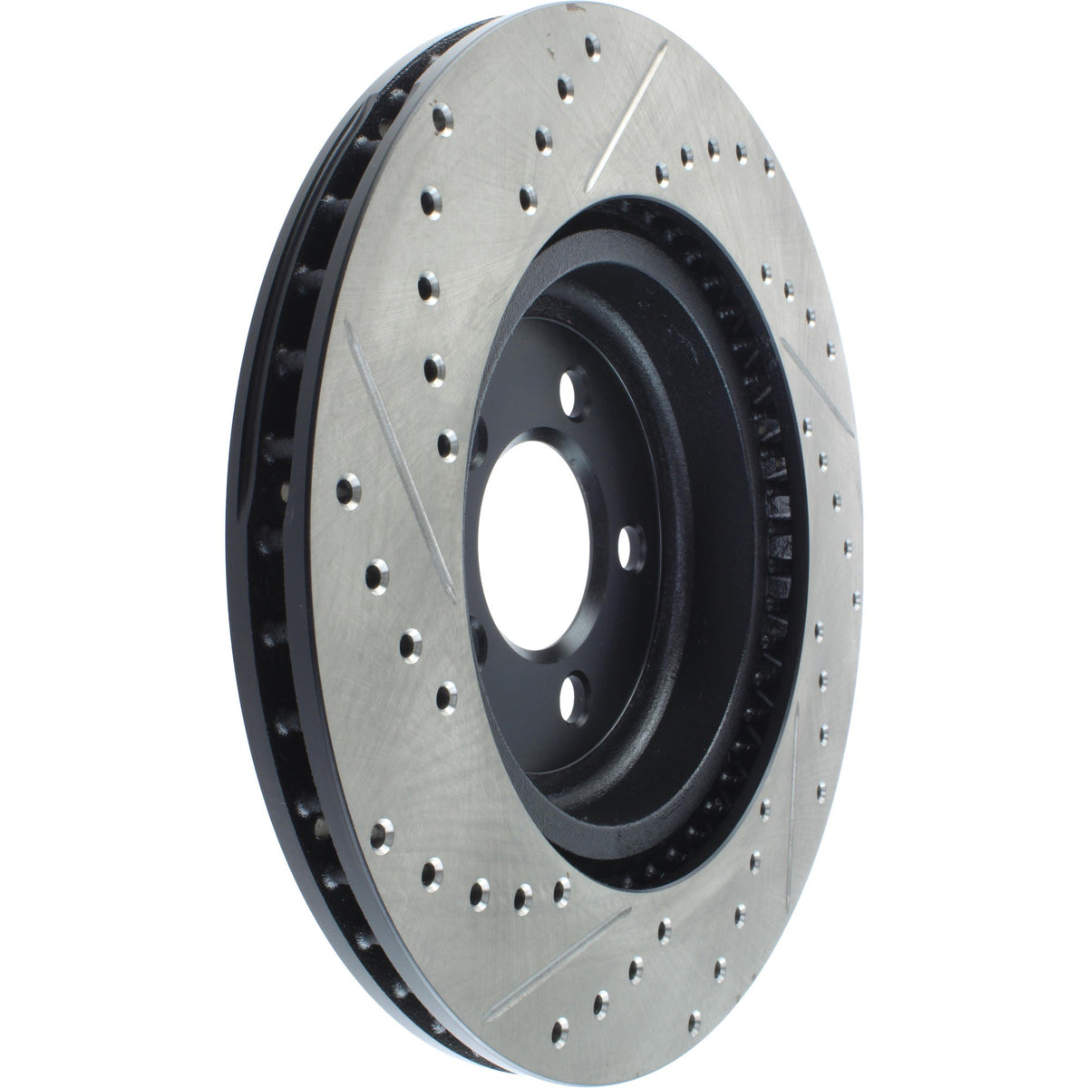 StopTech Sport Drilled/Slotted Brake Rotor; Front Left