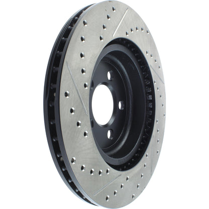 StopTech Sport Drilled/Slotted Brake Rotor; Front Left