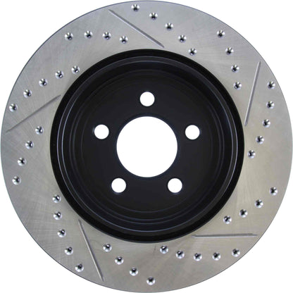 StopTech Sport Cryo Drilled/Slotted Brake Rotor; Rear Right