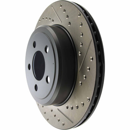 StopTech Sport Drilled/Slotted Brake Rotor; Rear Left
