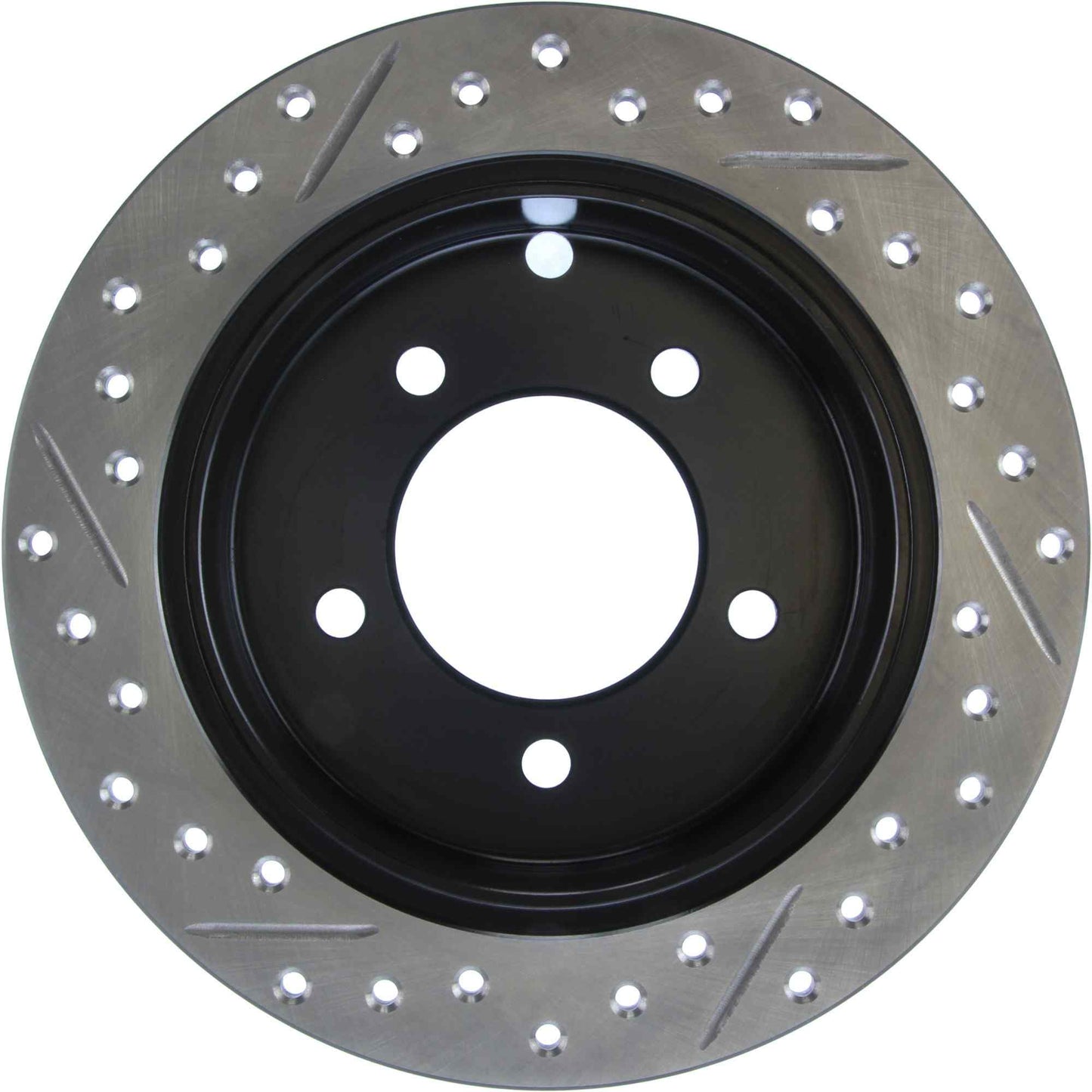 StopTech Sport Drilled/Slotted Brake Rotor; Rear Left