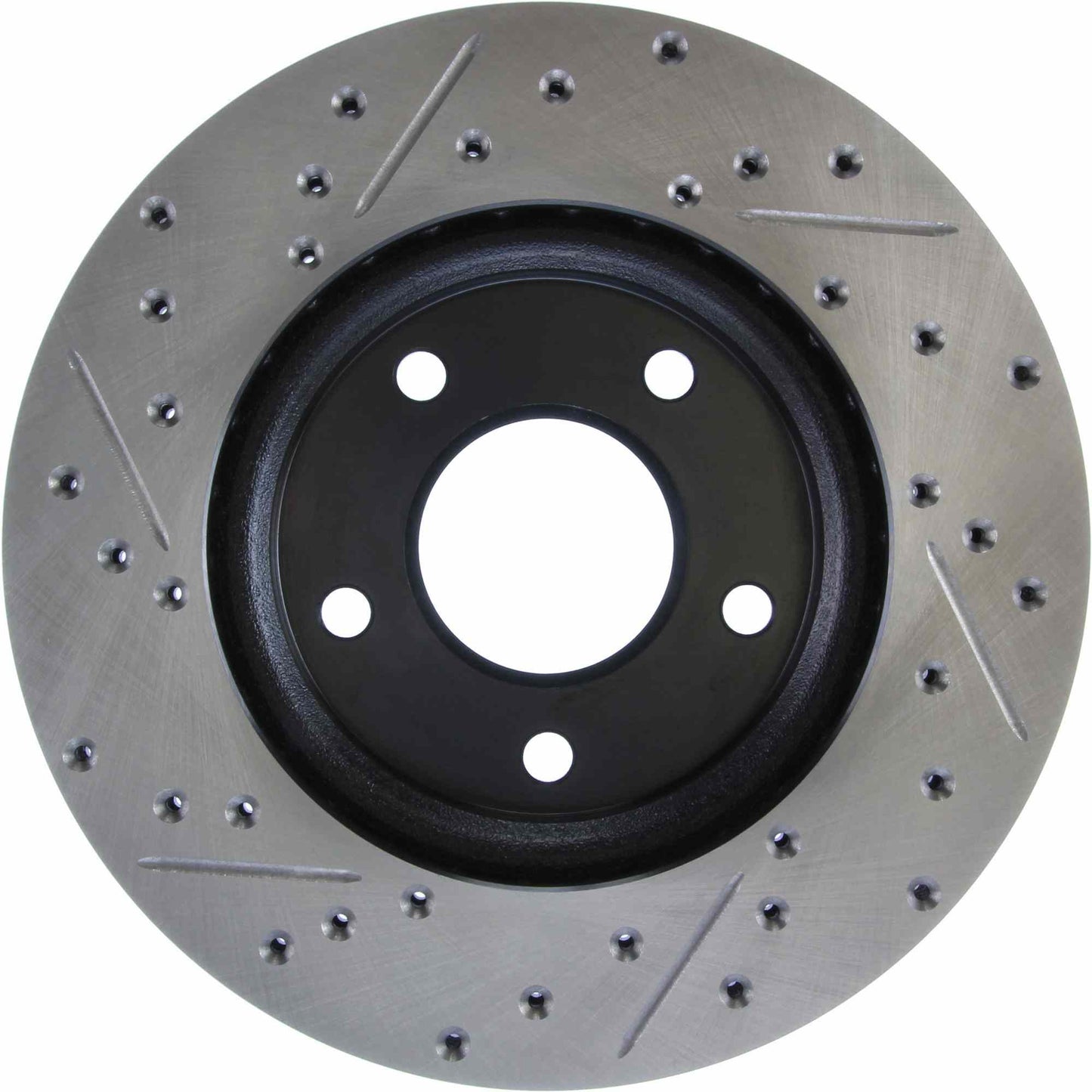 StopTech Sport Drilled/Slotted Brake Rotor; Front Left