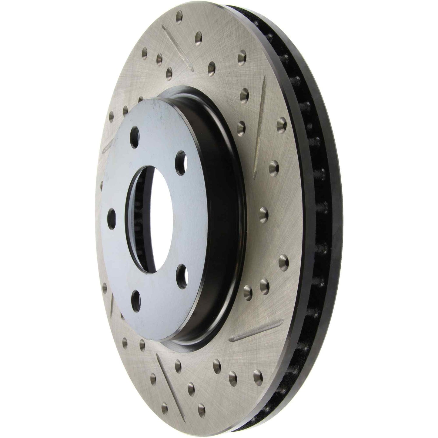 StopTech Sport Drilled/Slotted Brake Rotor; Front Left