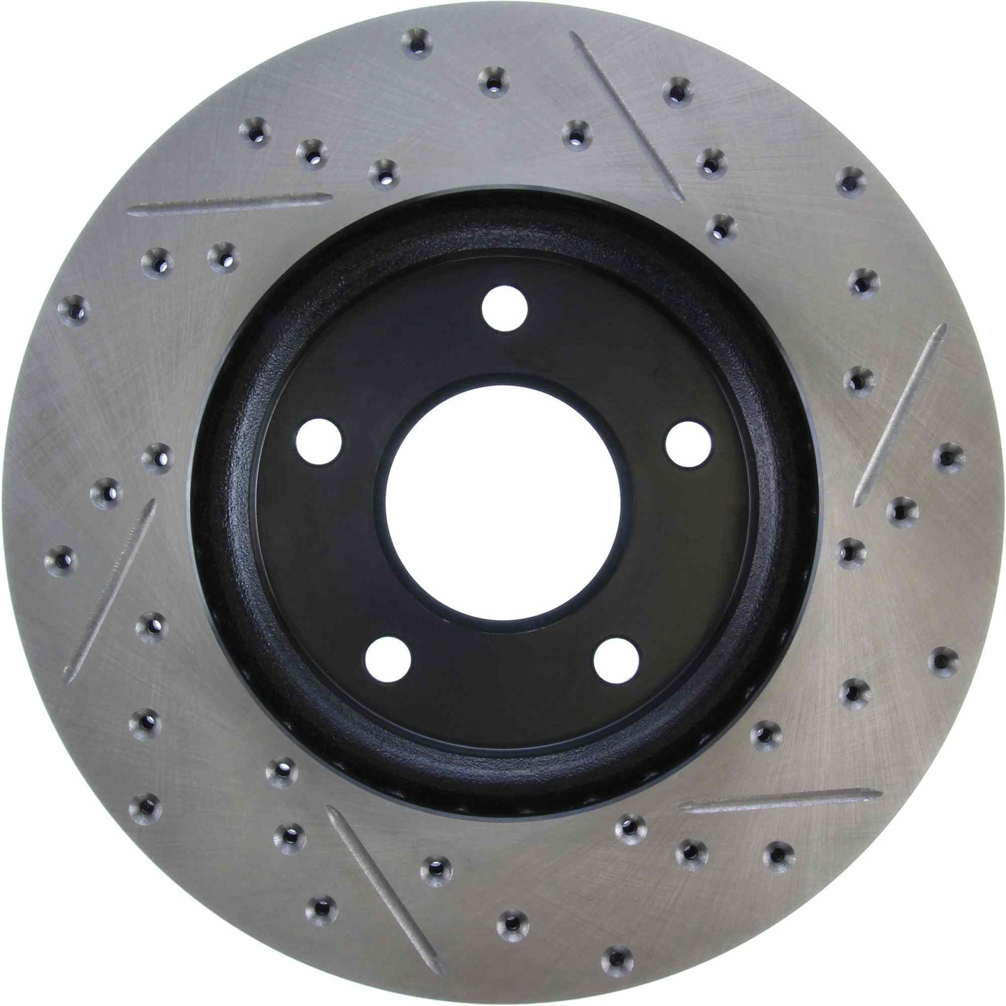 StopTech Sport Drilled/Slotted Brake Rotor; Front Right