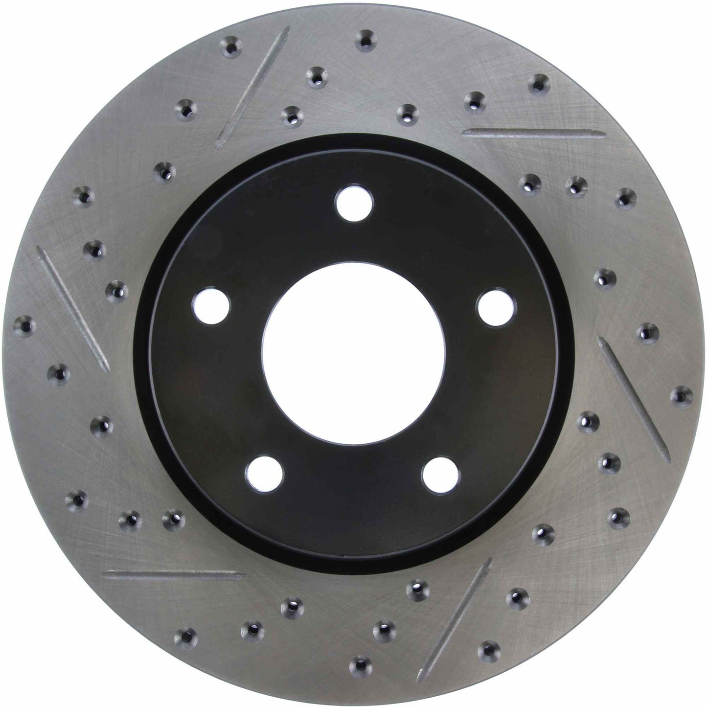 StopTech Sport Drilled/Slotted Brake Rotor; Front Right