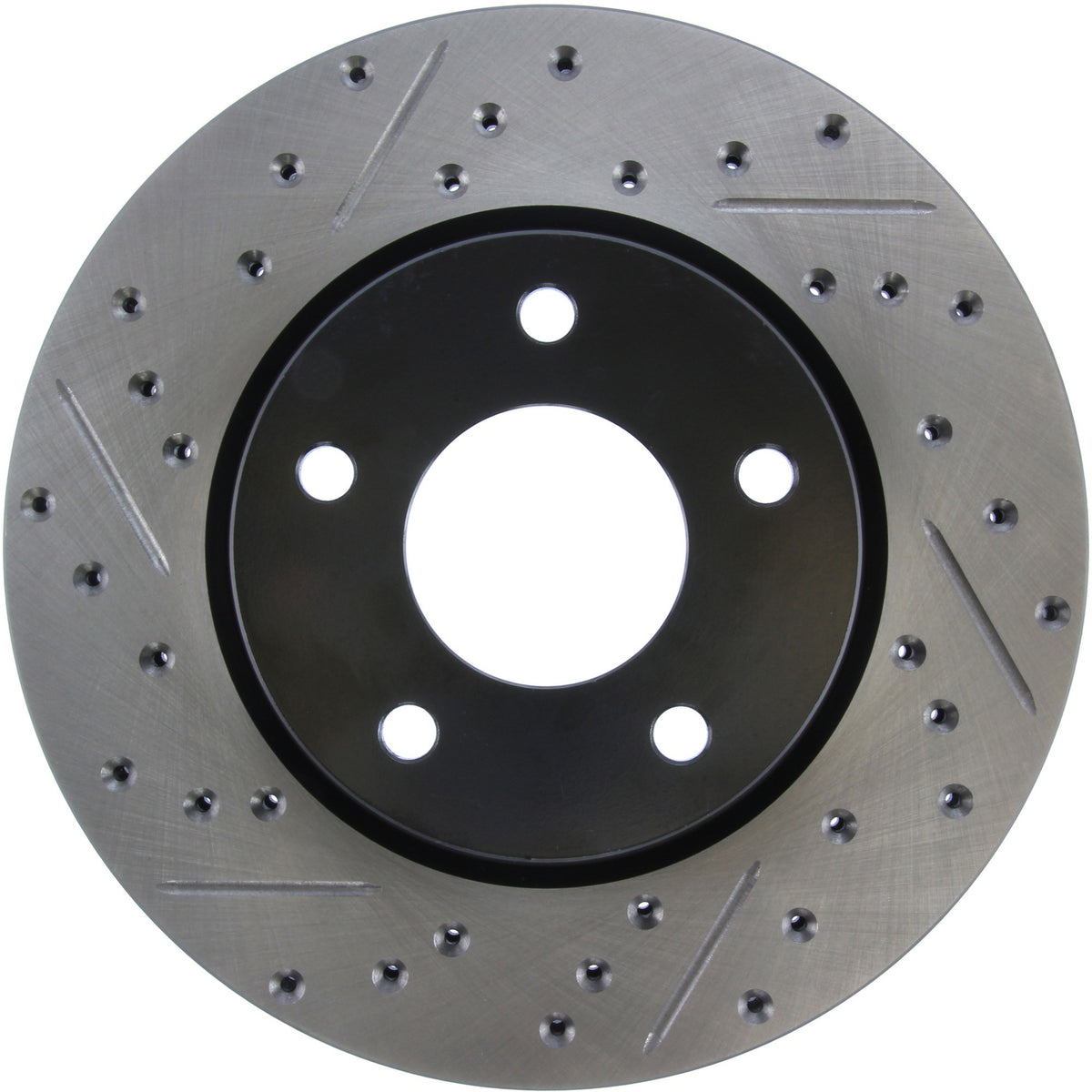 StopTech Sport Drilled/Slotted Brake Rotor; Front Right