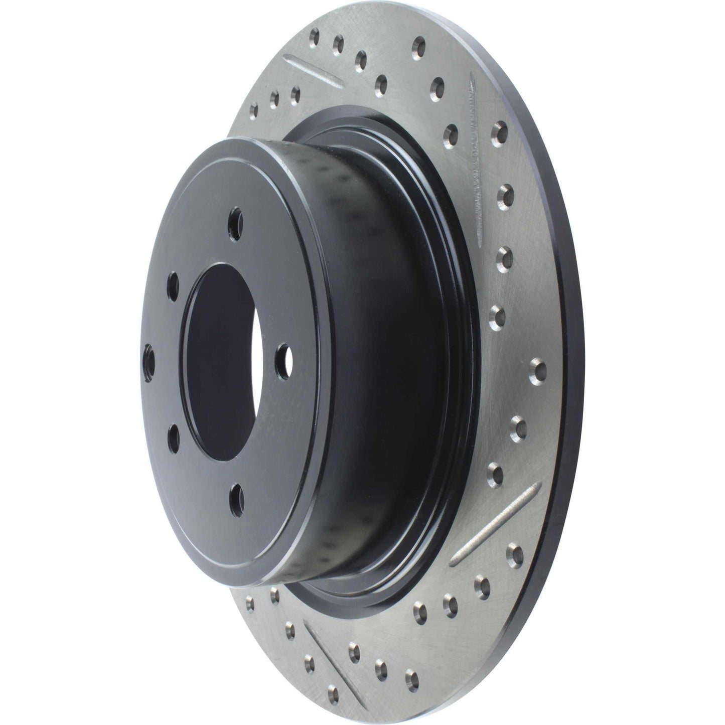 StopTech Sport Drilled/Slotted Brake Rotor; Rear Left