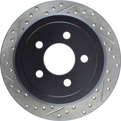 StopTech Sport Drilled/Slotted Brake Rotor; Rear Right