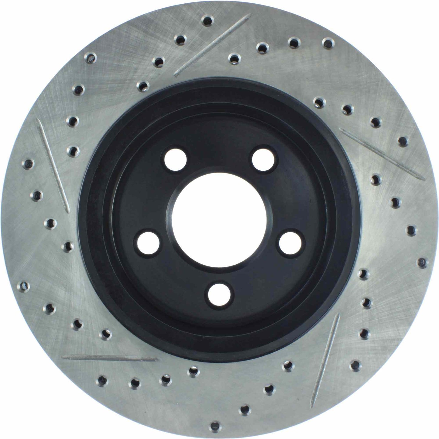 StopTech Sport Drilled/Slotted Brake Rotor; Front Left