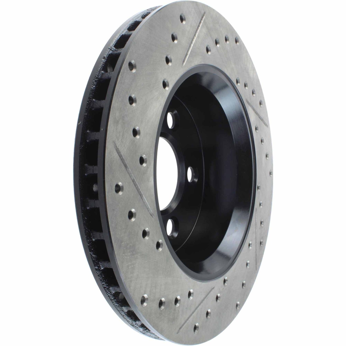 StopTech Sport Drilled/Slotted Brake Rotor; Front Left