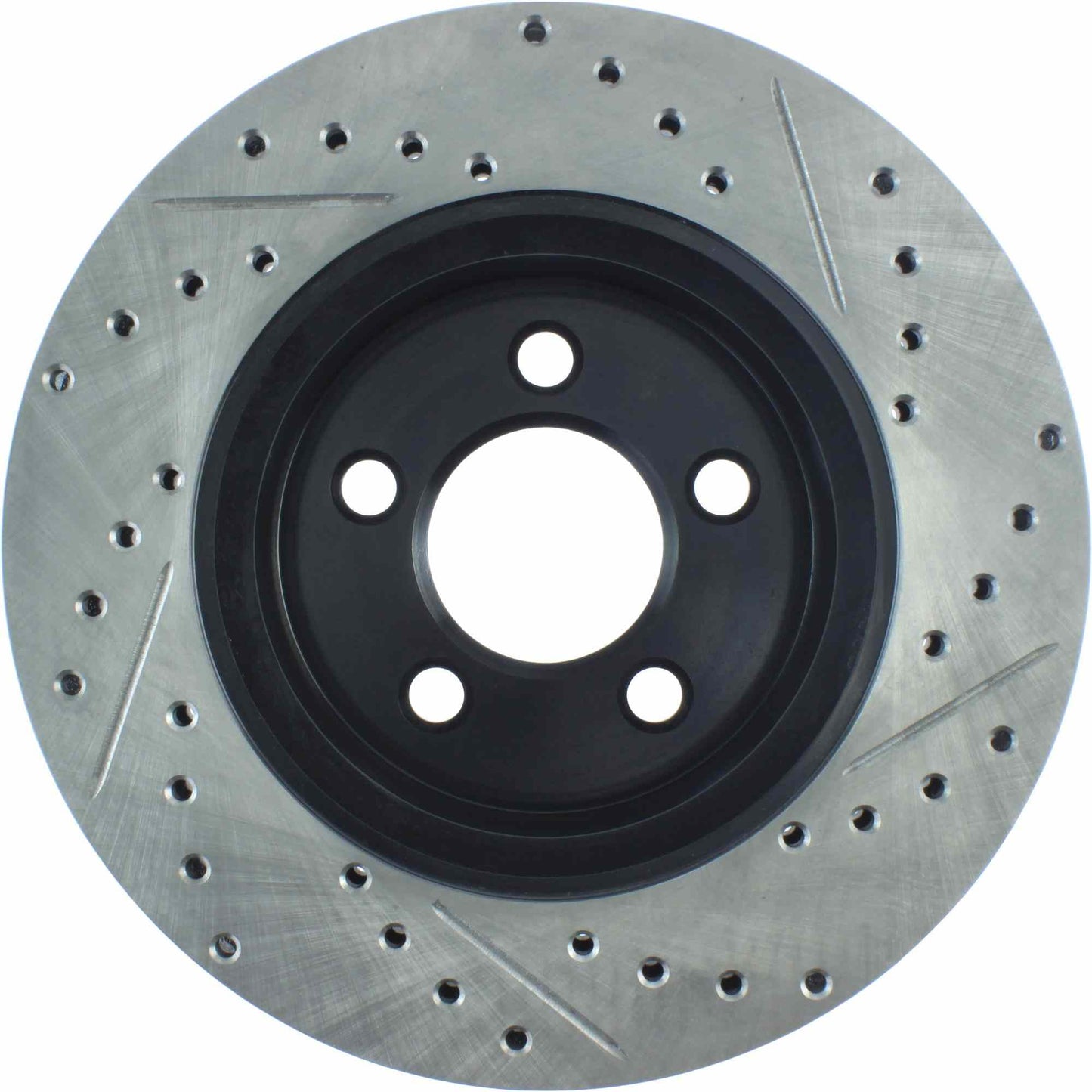 StopTech Sport Drilled/Slotted Brake Rotor; Front Right