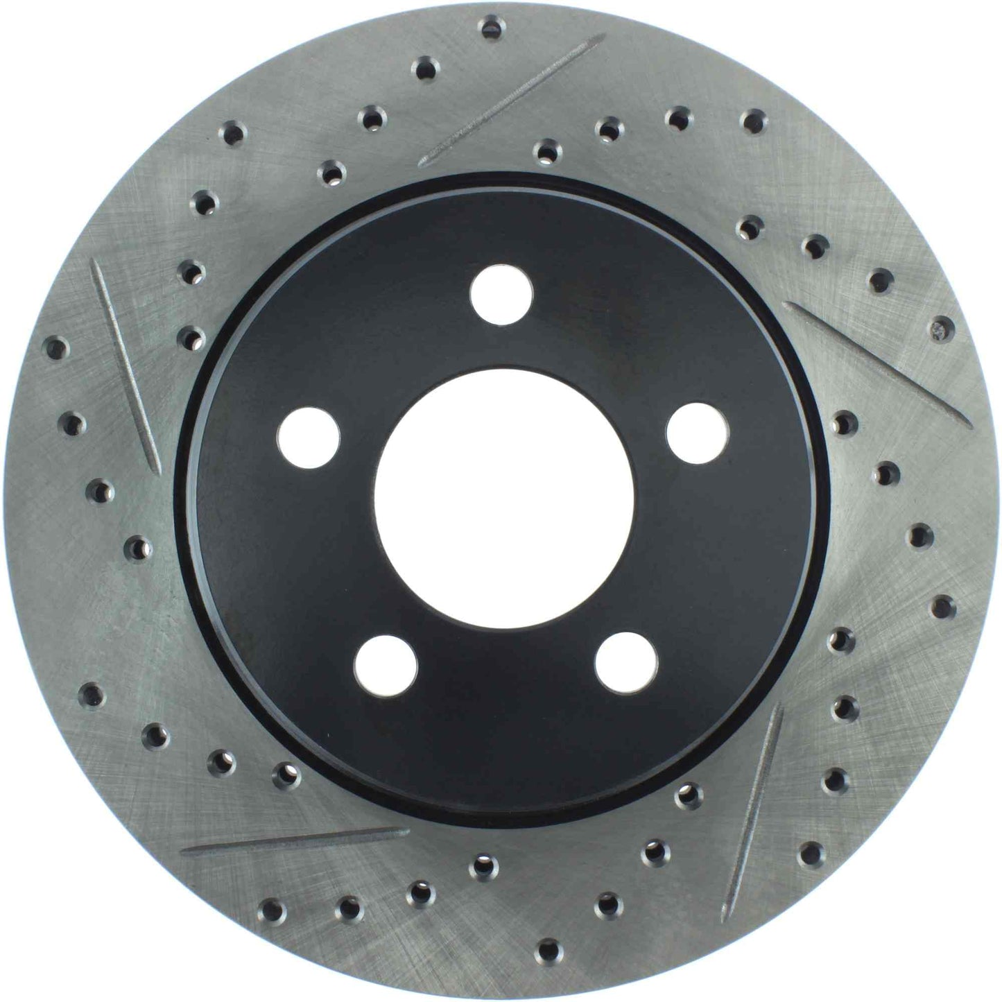 StopTech Sport Drilled/Slotted Brake Rotor; Front Right