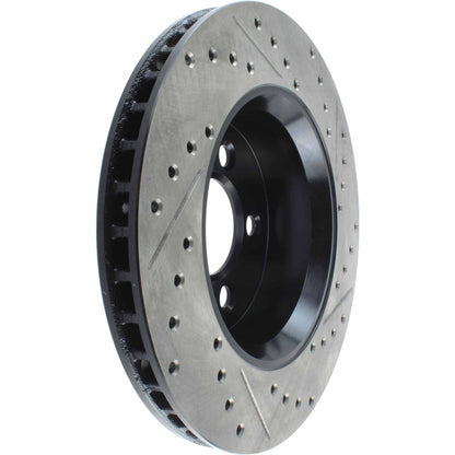 StopTech Sport Drilled/Slotted Brake Rotor; Front Right